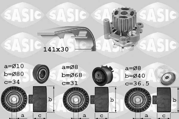 Sasic 3906028 - Water Pump & Timing Belt Set autospares.lv