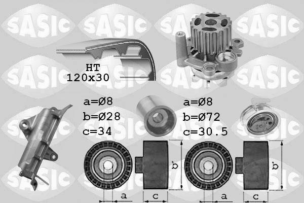 Sasic 3906022 - Water Pump & Timing Belt Set autospares.lv