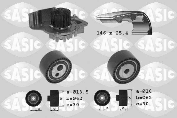 Sasic 3900008 - Water Pump & Timing Belt Set autospares.lv