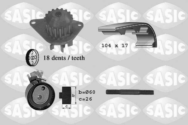 Sasic 3900003 - Water Pump & Timing Belt Set autospares.lv