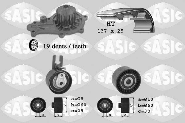 Sasic 3900014 - Water Pump & Timing Belt Set autospares.lv