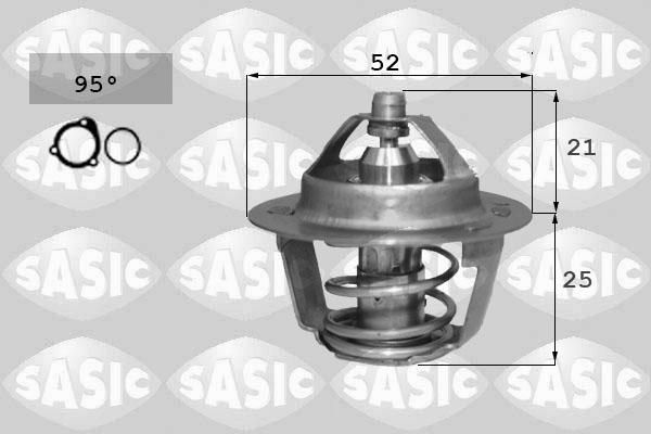 Sasic 3304035 - Coolant thermostat / housing autospares.lv