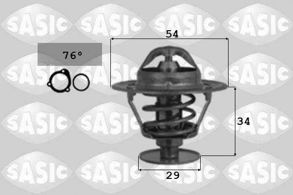 Sasic 3306040 - Coolant thermostat / housing autospares.lv