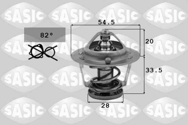 Sasic 3306041 - Coolant thermostat / housing autospares.lv