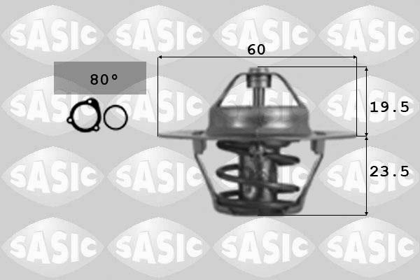 Sasic 3306058 - Coolant thermostat / housing autospares.lv