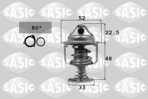Sasic 3306065 - Coolant thermostat / housing autospares.lv