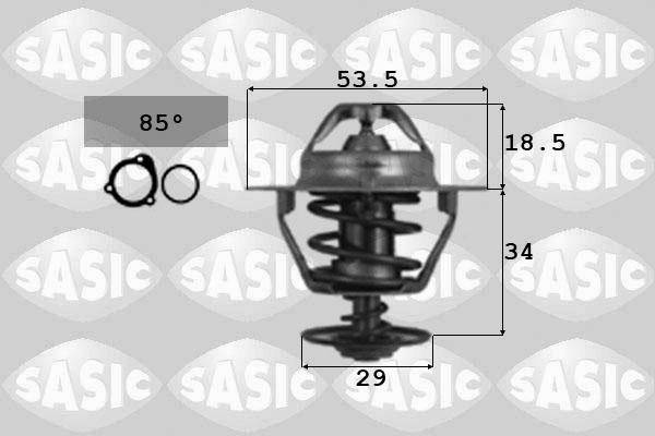 Sasic 3306029 - Coolant thermostat / housing autospares.lv