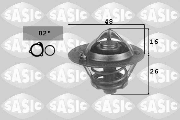 Sasic 3306025 - Coolant thermostat / housing autospares.lv