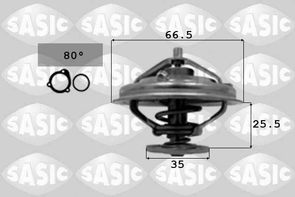 Sasic 3306070 - Coolant thermostat / housing autospares.lv