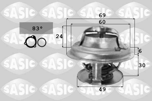 Sasic 3371341 - Coolant thermostat / housing autospares.lv