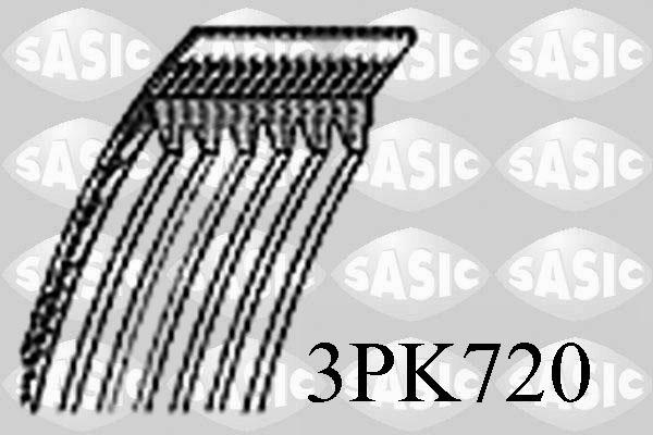 Sasic 3PK720 - V-Ribbed Belt autospares.lv