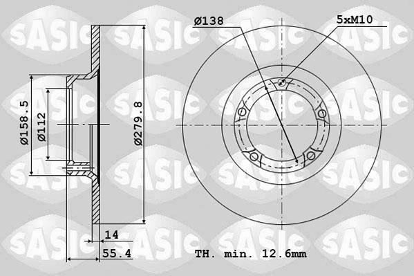 Sasic 2464694J - Brake Disc autospares.lv