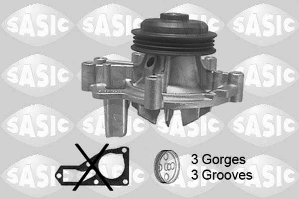 Sasic 2011A51 - Water Pump autospares.lv