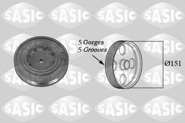 Sasic 2154015 - Belt Pulley, crankshaft autospares.lv