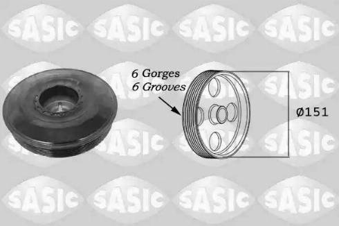 Sasic 2154016 - Belt Pulley, crankshaft autospares.lv