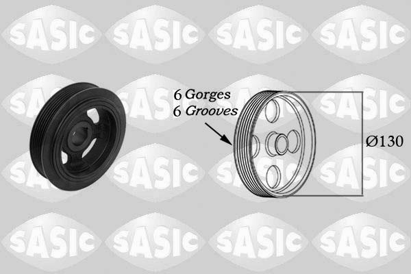 Sasic 2156048 - Belt Pulley, crankshaft autospares.lv