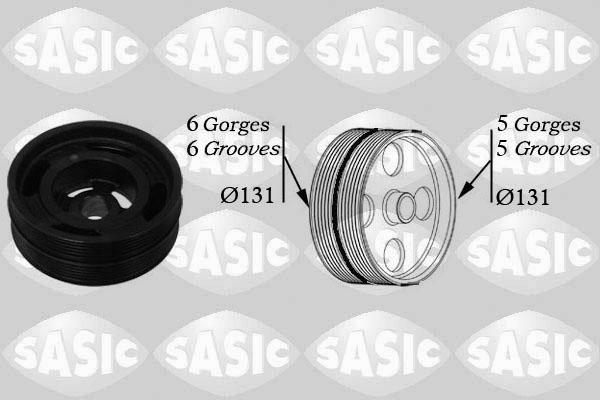 Sasic 2156042 - Belt Pulley, crankshaft autospares.lv