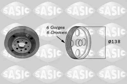 Sasic 2156002 - Belt Pulley, crankshaft autospares.lv