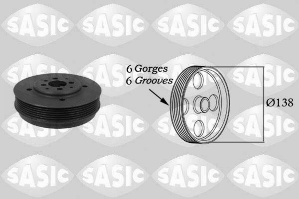 Sasic 2156011 - Belt Pulley, crankshaft autospares.lv