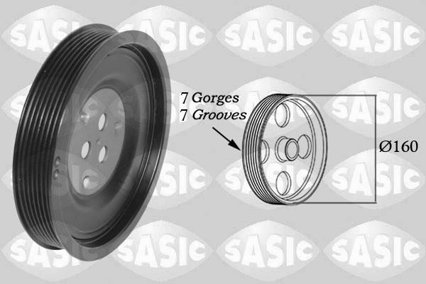 Sasic 2156089 - Belt Pulley, crankshaft autospares.lv