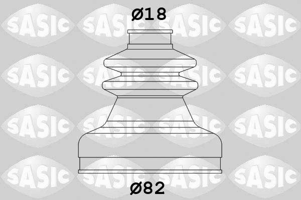 Sasic 2873713 - Bellow, drive shaft autospares.lv