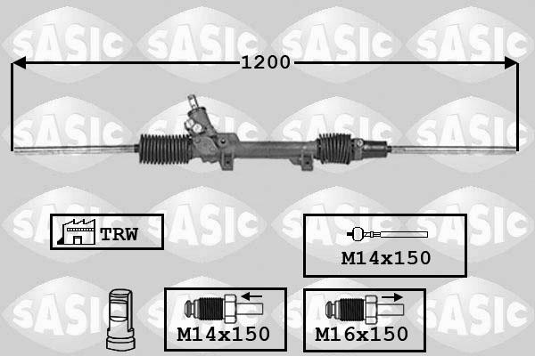 Sasic 7006091 - Steering Gear autospares.lv