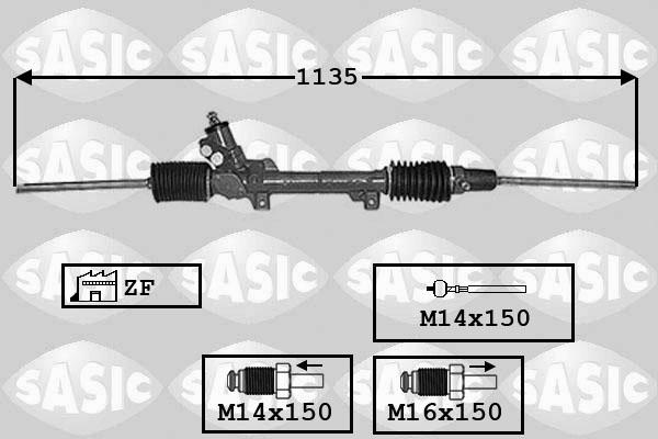 Sasic 7006097 - Steering Gear autospares.lv