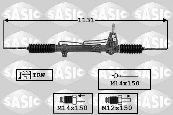 Sasic 7006054 - Steering Gear autospares.lv