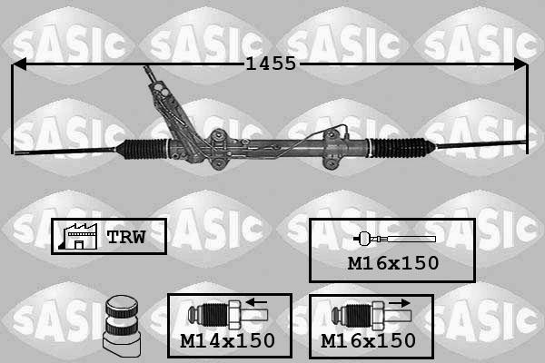 Sasic 7006050 - Steering Gear autospares.lv