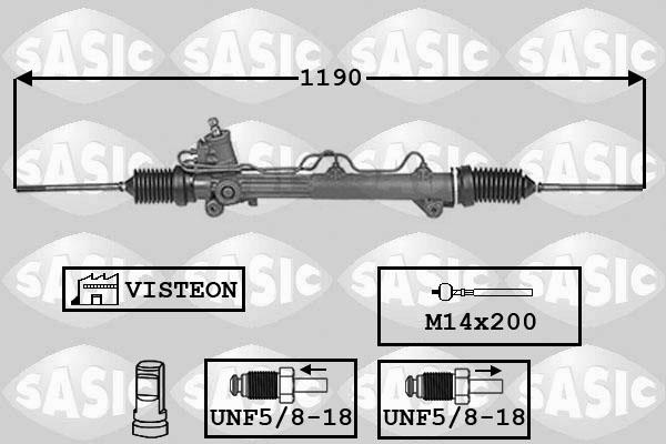 Sasic 7006069 - Steering Gear autospares.lv