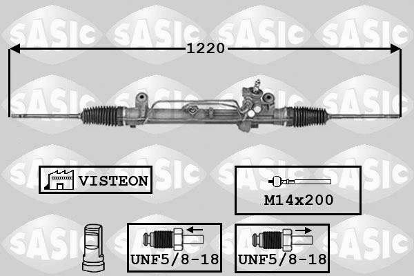 Sasic 7006068 - Steering Gear autospares.lv