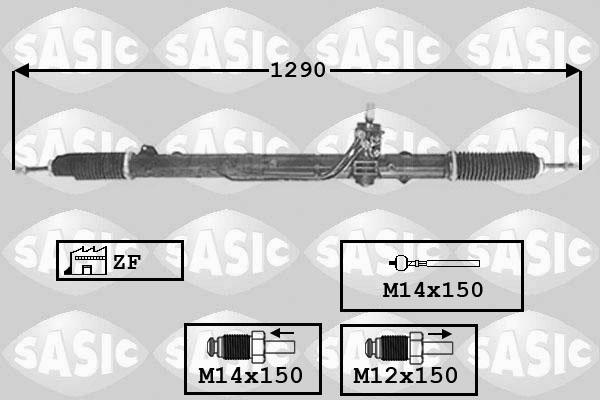 Sasic 7006009 - Steering Gear autospares.lv