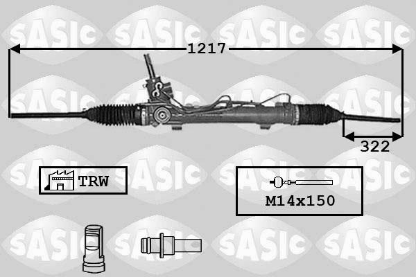 Sasic 7006019 - Steering Gear autospares.lv