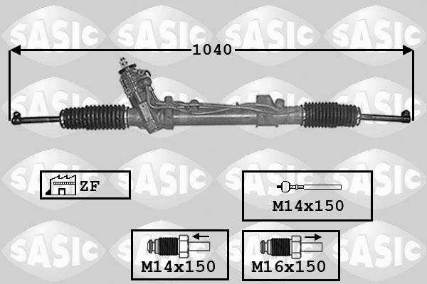 Sasic 7006011 - Steering Gear autospares.lv