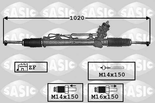 Sasic 7006012 - Steering Gear autospares.lv