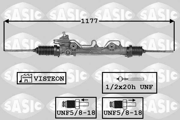 Sasic 7006070 - Steering Gear autospares.lv