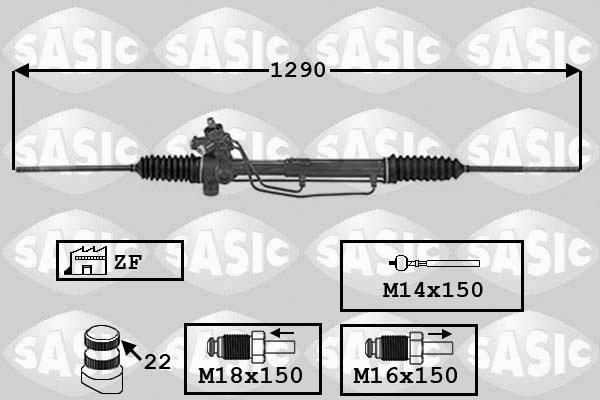 Sasic 7006154 - Steering Gear autospares.lv