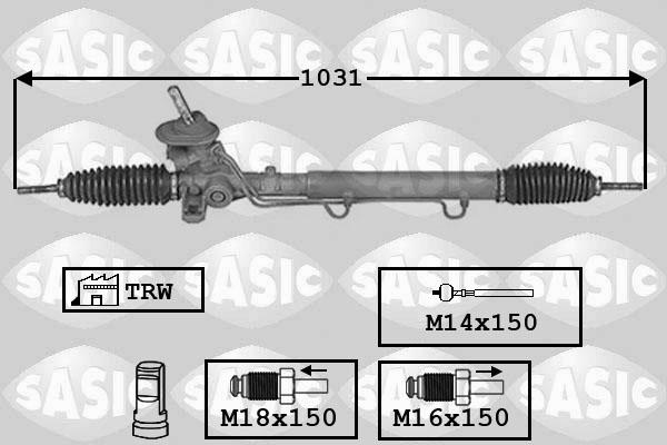 Sasic 7006151 - Steering Gear autospares.lv