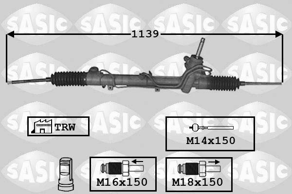 Sasic 7006157 - Steering Gear autospares.lv