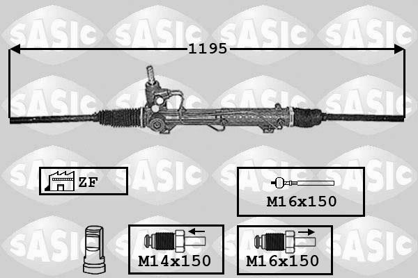 Sasic 7006100 - Steering Gear autospares.lv