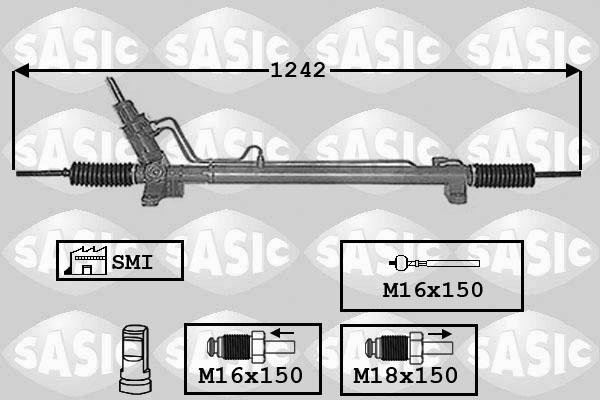 Sasic 7006130 - Steering Gear autospares.lv