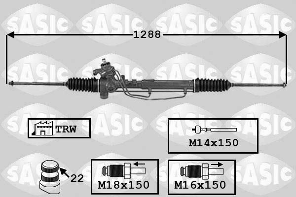 Sasic 7006138 - Steering Gear autospares.lv