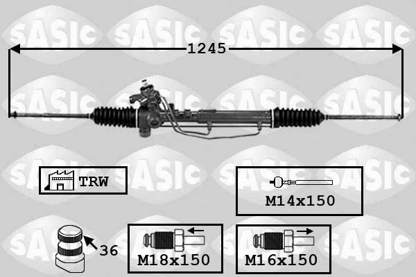 Sasic 7006137 - Steering Gear autospares.lv