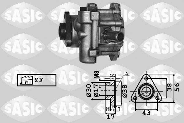 Sasic 7076001 - Hydraulic Pump, steering system autospares.lv