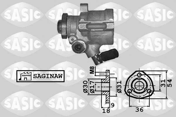 Sasic 7076039 - Hydraulic Pump, steering system autospares.lv