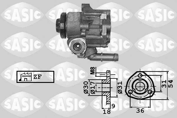 Sasic 7076024 - Hydraulic Pump, steering system autospares.lv