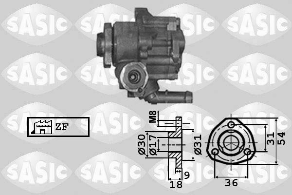 Sasic 7076023 - Hydraulic Pump, steering system autospares.lv