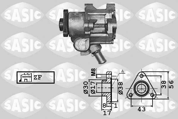 Sasic 7076022 - Hydraulic Pump, steering system autospares.lv