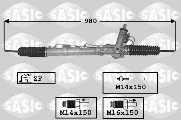 Sasic 7176040 - Steering Gear autospares.lv