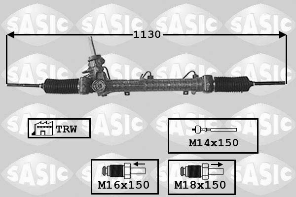 Sasic 7176005 - Steering Gear autospares.lv